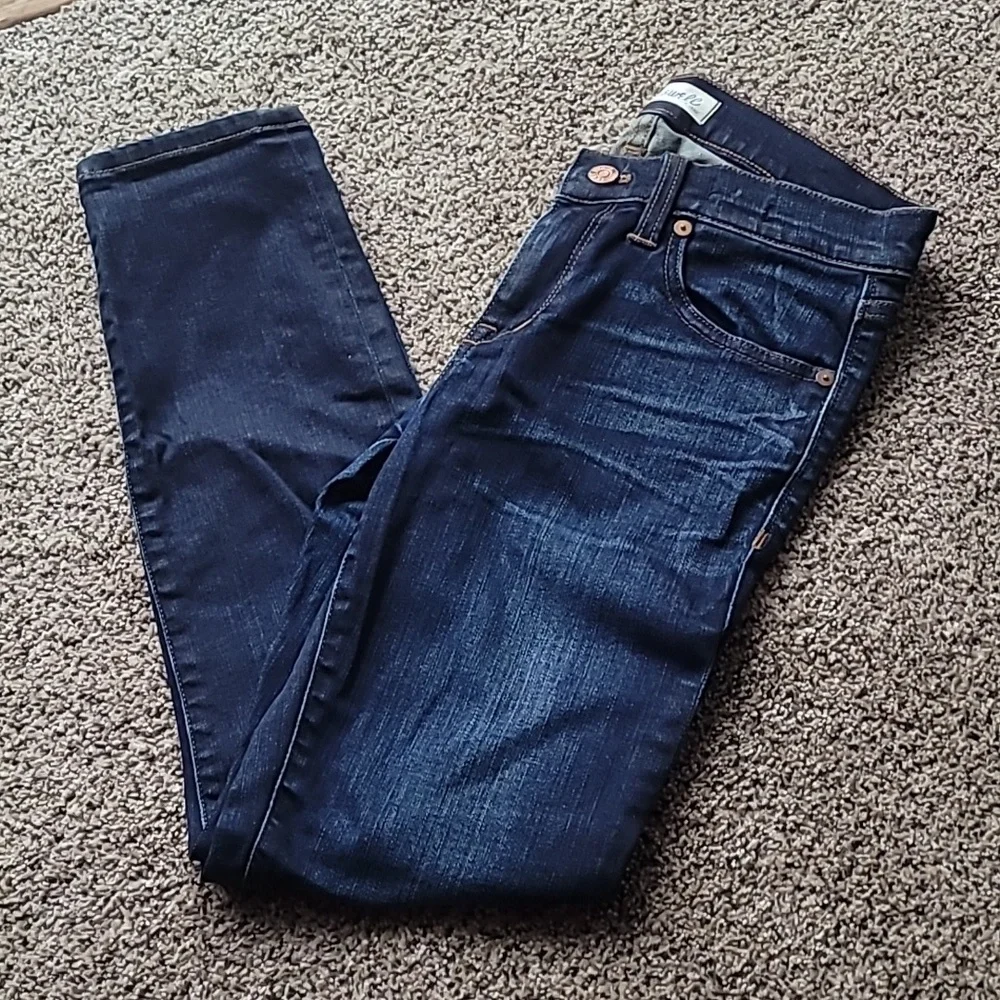Madewell Skinny Skinny Crop Dark Wash Jeans - Picture 4 of 7